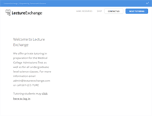 Tablet Screenshot of lectureexchange.com